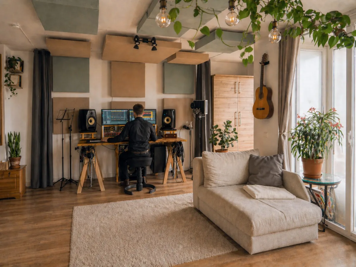 Audioproduktion am Arbeitsplatz im Tonstudio Leipzig