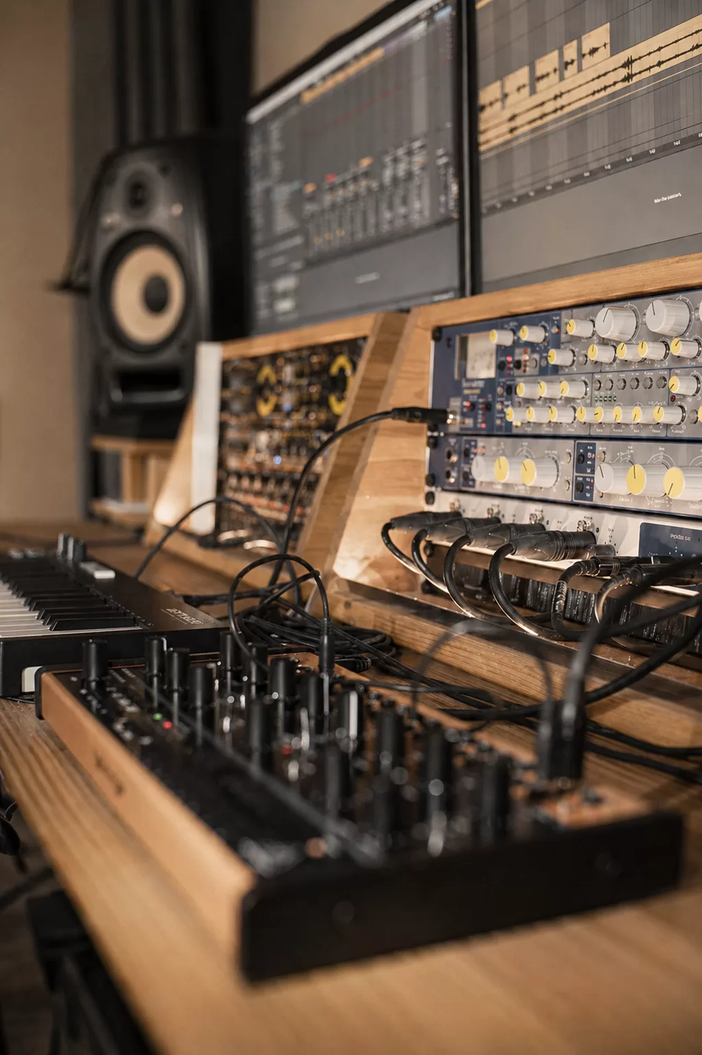 Audioproduktion am Arbeitsplatz im Tonstudio Leipzig